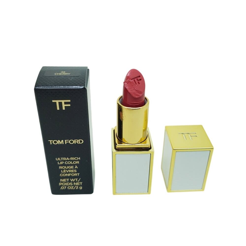 Tom Ford Boys And Girls Lip Color Lipstick Mini 48 Cherry (Damaged Tip)
